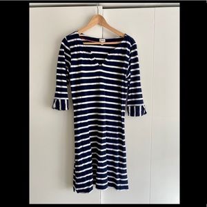 Navy and white striped Hatley dress